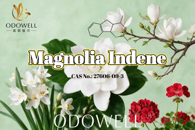 ODOWELL rekommenderar Magnolia Indene för applikationer med färska blom-gröna och citrusiga dofter